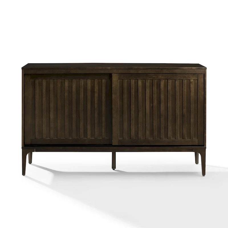 Mid-Century Modern Sideboard with Sliding Doors and Storage