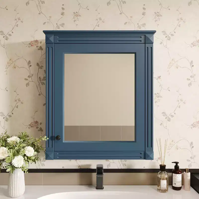 24'' x 27'' Wall Mounted Bathroom Storage Cabinet with Mirror, Medicine Cabinet with Height Adjustable Shelf