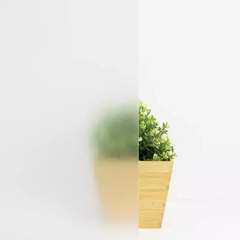 Fablon Set of 2 Ice Flowers Window Film: Clear Vinyl Privacy & UV Protection, Frosted Insulation, 78.74" x 17.71"