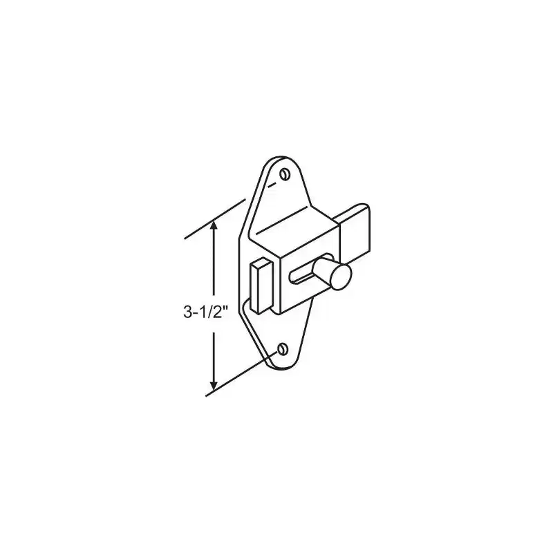 Brixwell 91-4a Slide Latch And Bumber Keeper Set (For Laminate Door With Screws)