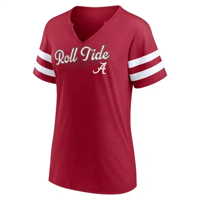 NCAA Alabama Crimson Tide Women's V-Neck Notch T-Shirt