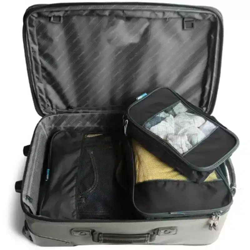 TravelWise Nylon Luggage Organization Packing Cubes, Black, 3 Sizes
