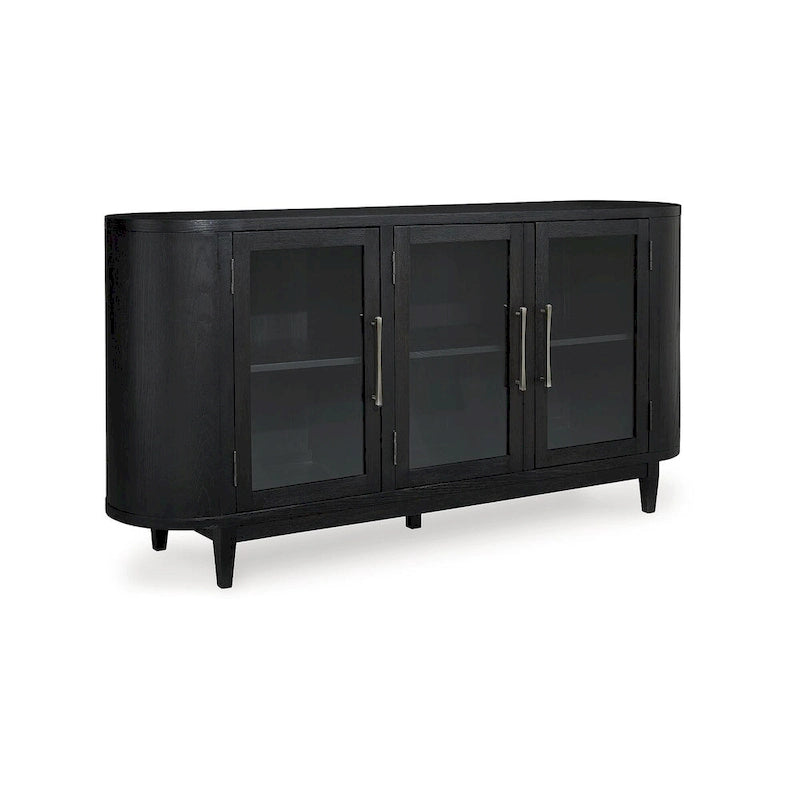 Black/Gray Dining Server - 74.13W x 17.13D x 35.13H