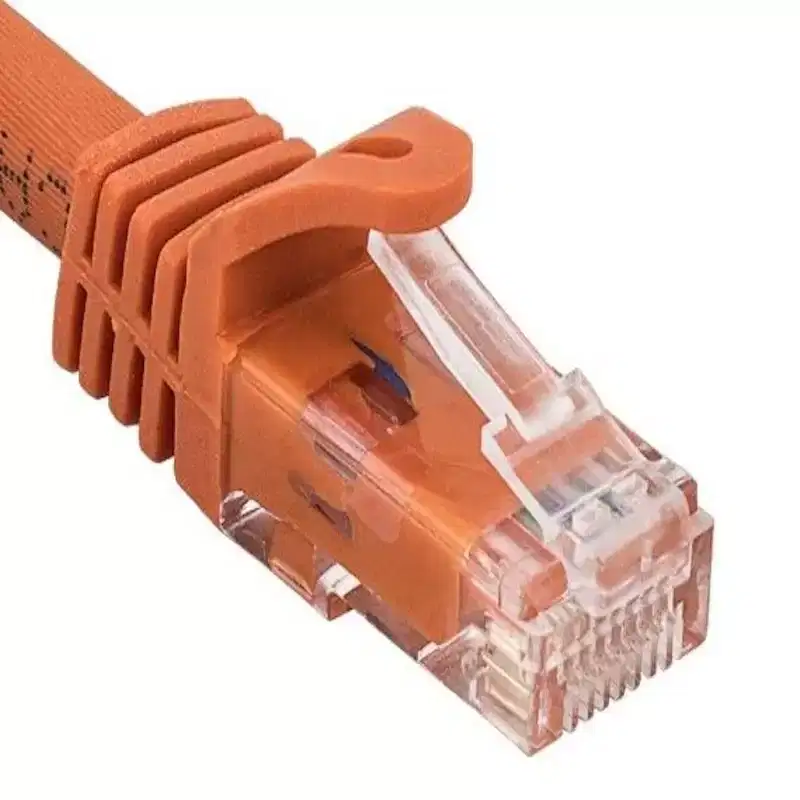 SANOXY Cables and Adapters; 10ft Cat6a 600 MHz UTP Snagless Ethernet Network Patch Cable, Orange