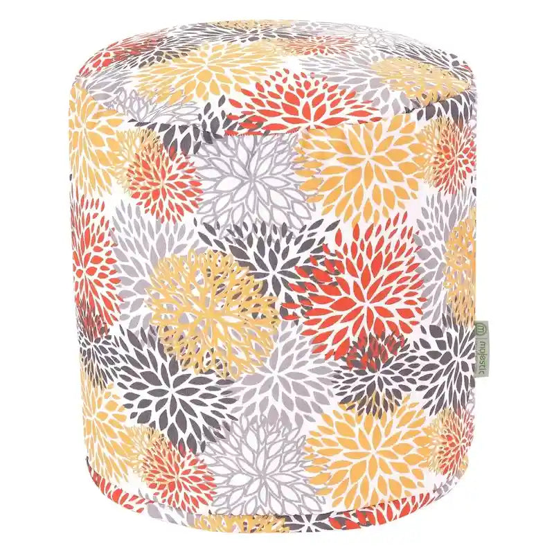 Indoor/Outdoor Ottoman Pouf, 16 x 16 x 17 in.