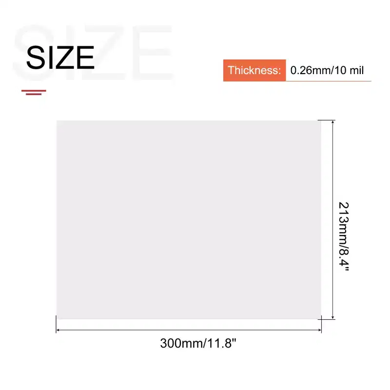 Unique Bargains A4 Self-Sealing Laminating Sheets for Photo Paper Menu 5 Pcs