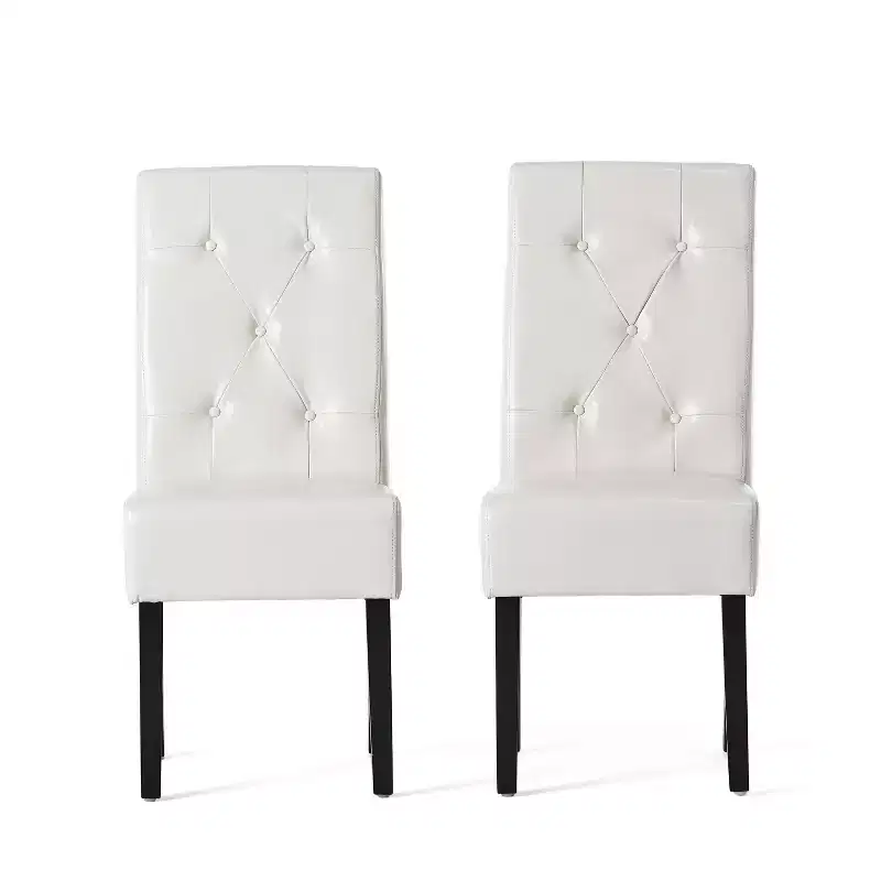 GDFStudio San Marcos Contemporary Tufted Dining Chairs (Set of 2)