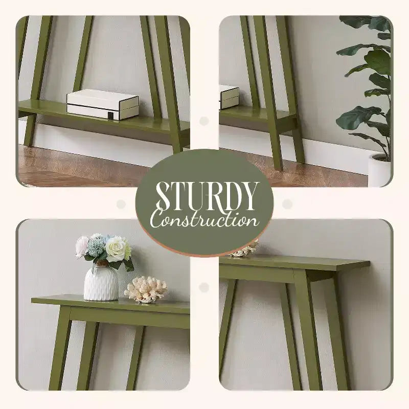 Kings Brand Furniture Console Table - Narrow Sofa Table with Storage Shelf for Hallway, Front Hall, Entryway, Living Room