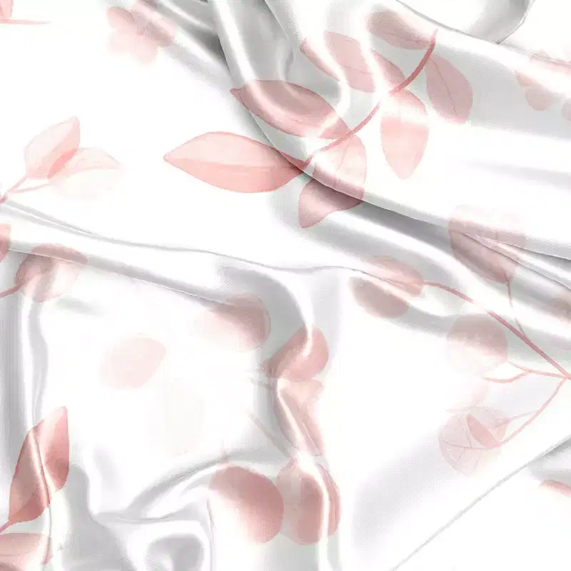 Sweet Jojo Designs Girl Satin Fitted Crib Sheet Botanical Blush Pink and White