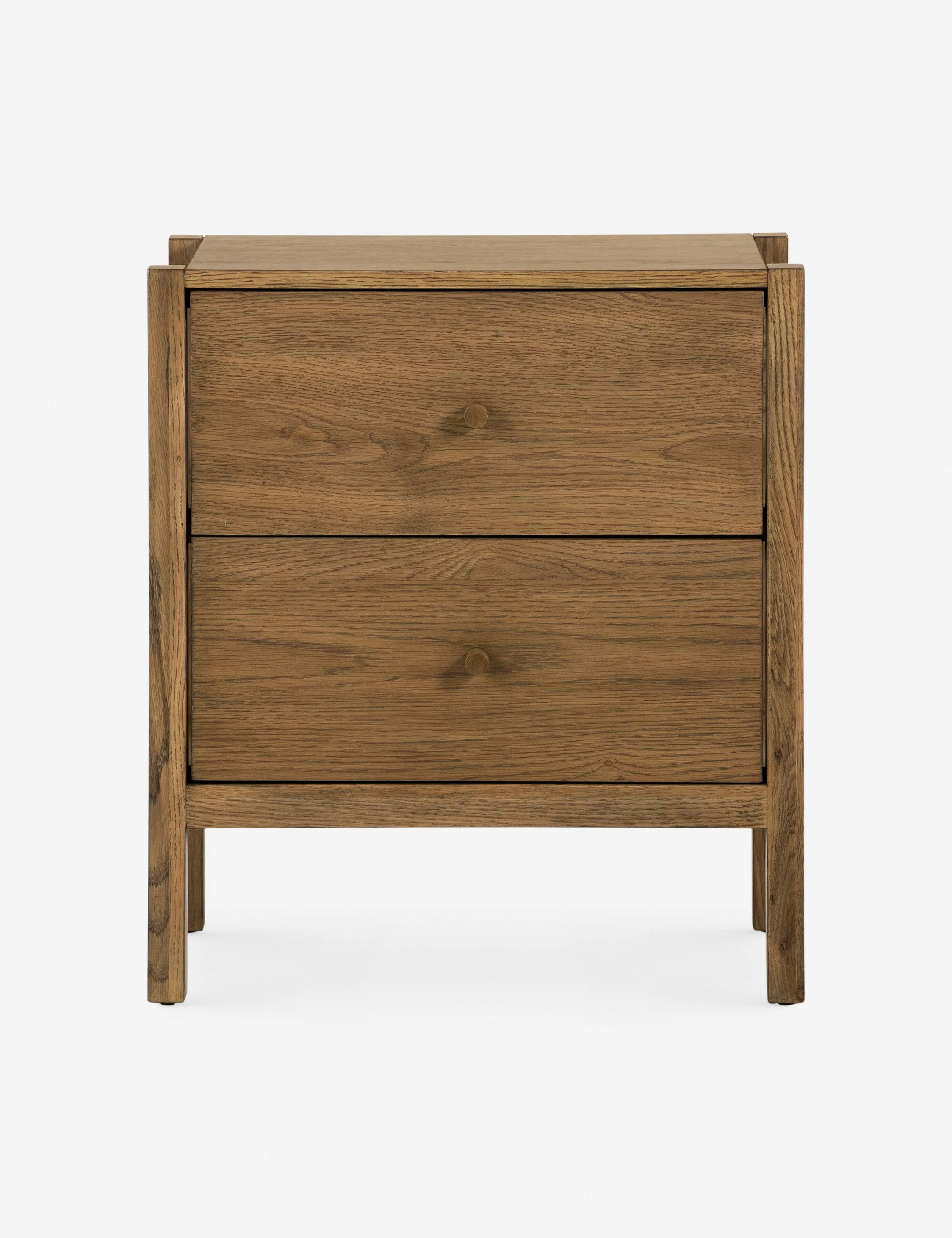 Nightstand - With its exposed framework and minimalist lines, this nightstand offers a fresh take on mid-century styling
