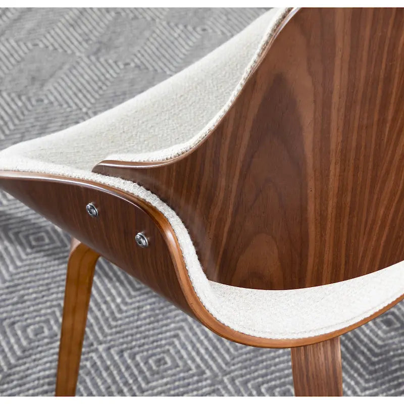 Mid-Century Modern Upholstered Dining Accent Chair