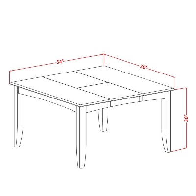 HomeStock 6-Piece Square Black & Cherry Finish Solid Wood Top dining Table with 1-Bench and 4-Chairs