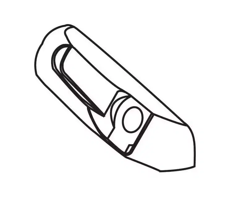 Brixwell Maxim Operator Cover, Plastic Material, Sill Mounted Type, 5-5/8 Overall Length, Right Hand, 1-3/8 Overall Height, White Finish