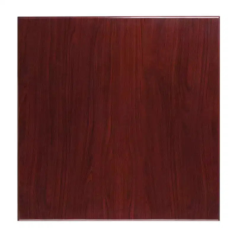 Emma and Oliver 36 Square High-Gloss Resin Table Top with 2 Thick Drop-Lip