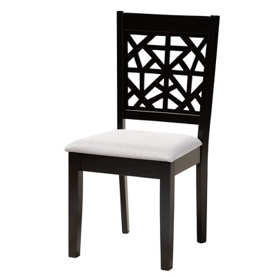 Baxton Studio Karel Modern Fabric and Wood Dining Set