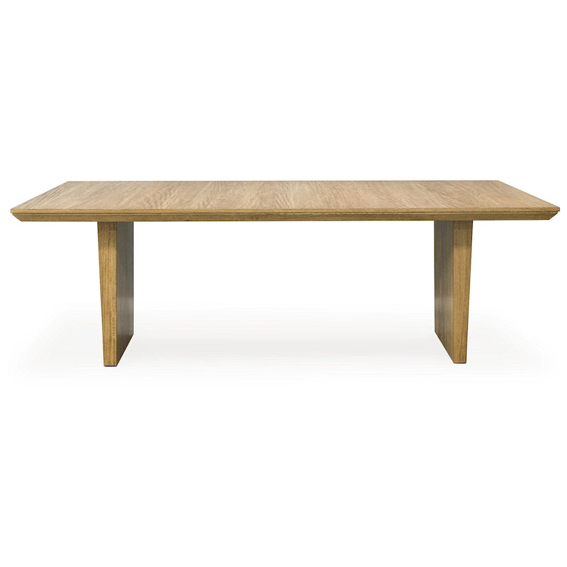 Light Brown Rectangular Dining Extension Table - 40W x 90D x 30H