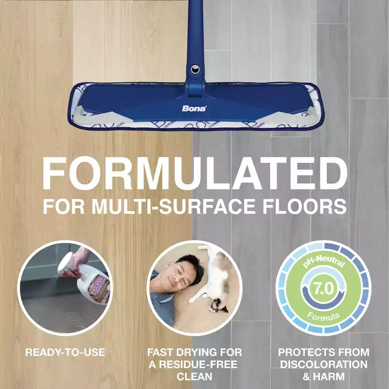 Bona Pet System Unscented Multi-Surface Floor Cleaner Spray - 22 fl oz: Ammonia-Free, Phosphate-Free, Paraben-Free