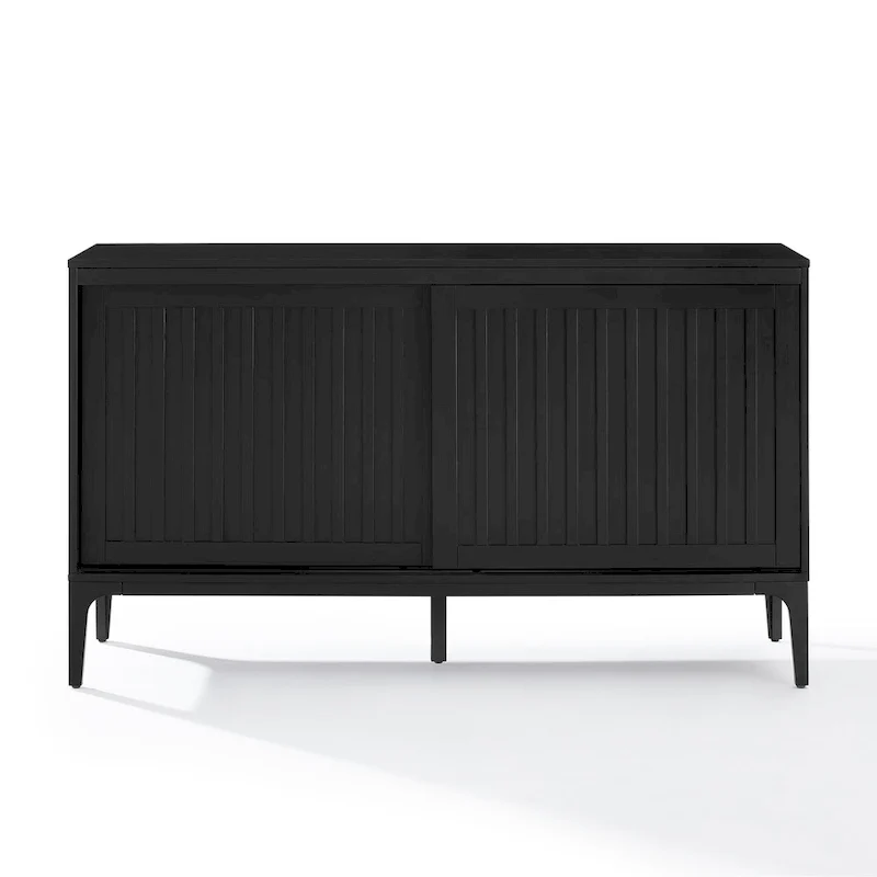Mid-Century Modern Sideboard with Sliding Doors and Storage