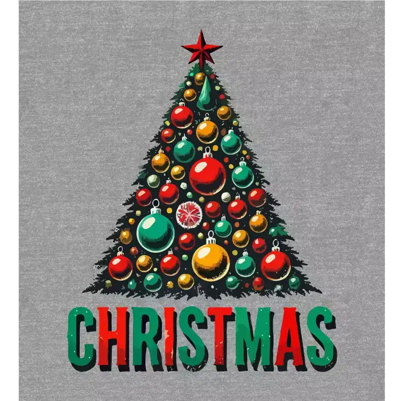Christmas Tree Adult Long Sleeve Hoodie