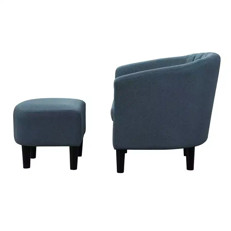 Breighton Home Take a Seat Roosevelt Accent Chair with Ottoman
