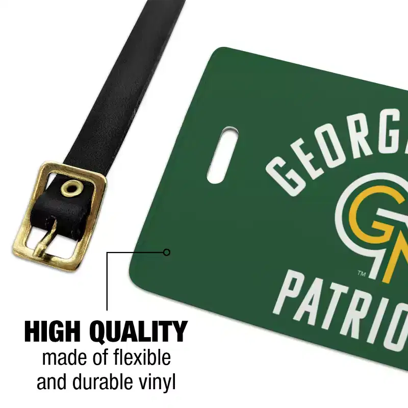 George Mason University Patriots Logo Luggage ID Tags Suitcase CarryOn Cards Set of 2
