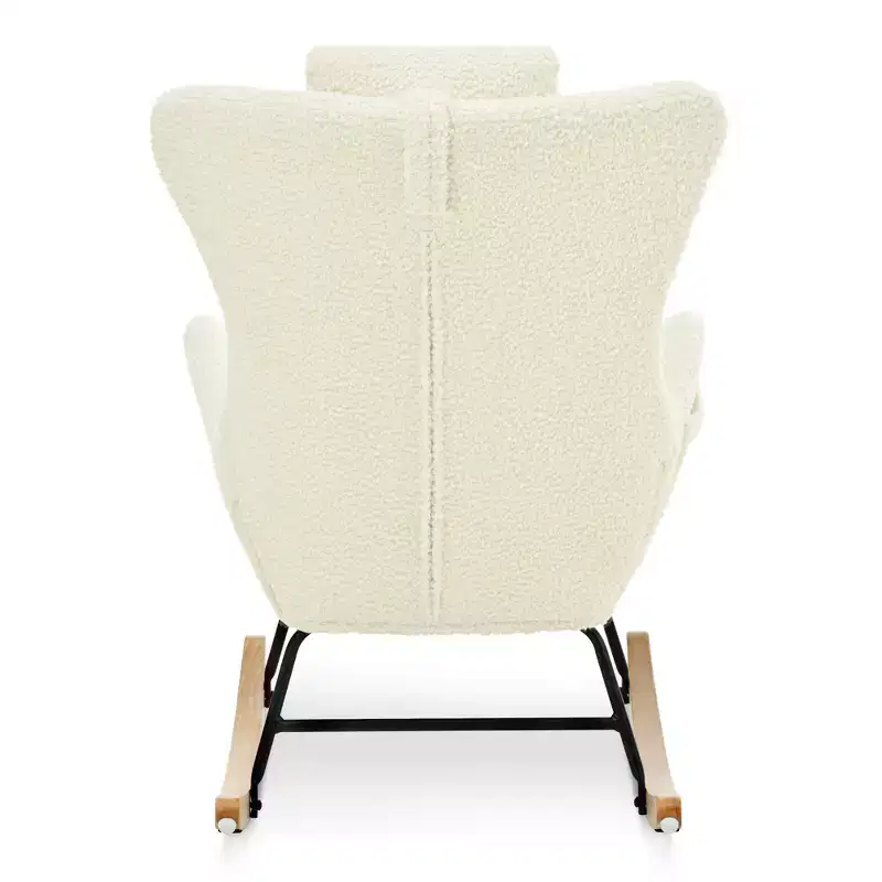 Teddy Tufted Rocking Chair with Rubber Legs - ModernLuxe