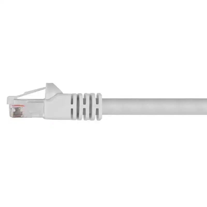 Monoprice Cat6 Ethernet Patch Cable - 2 Feet - White | Network Internet Cord - RJ45, Stranded, 550Mhz, UTP, Pure Bare Copper Wire, 24AWG