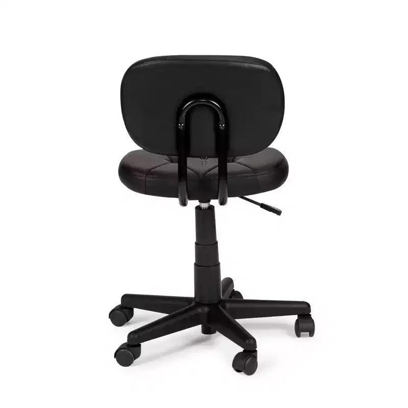 HomeStock 46 in.H Adjustable Height Gold Faux Leather Seat Material with Swivels Ergonomic Office Chairs