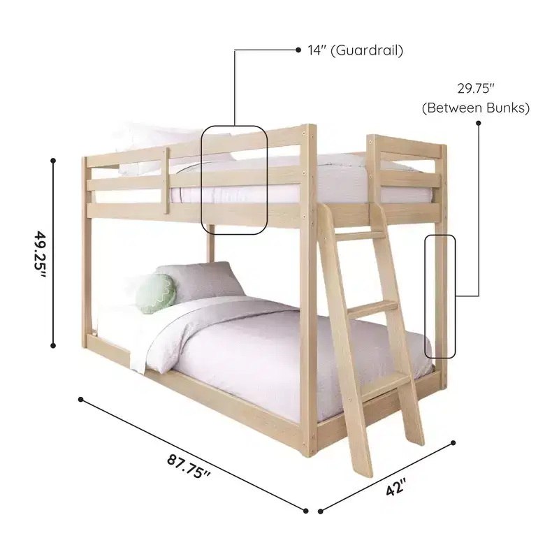 Plywood Twin/Twin Low Bunk