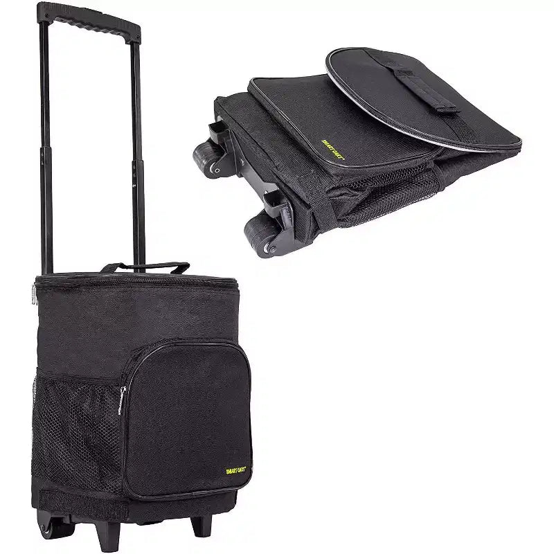 Insulated Collapsible Rolling Cooler Cart 鈥?36-Can Capacity, Under 3 lbs, Folds Flat