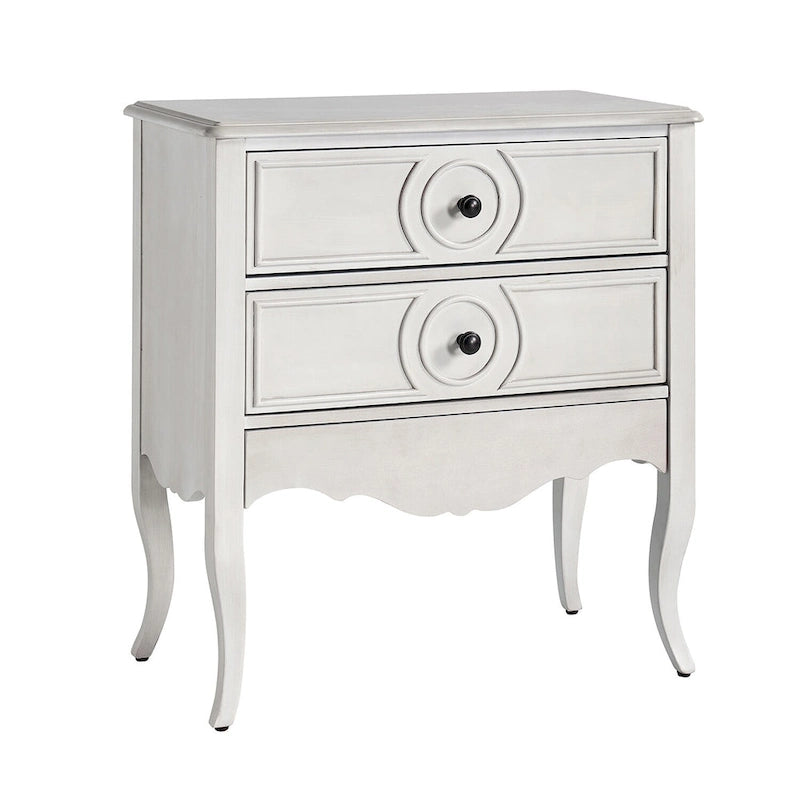 Sidney Traditional 3-Drawer Nightstand with Built-In Outlets and USB by HULALA HOME