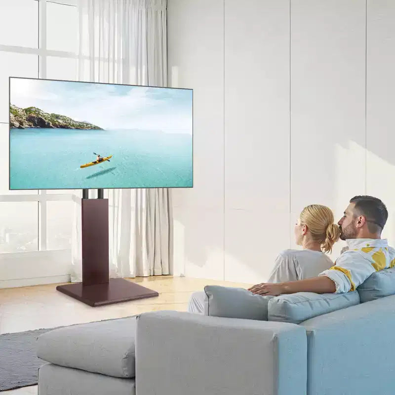 Universal TV Stand for 3270 Inch TVs, Table Top Swivel & Height Adjustable Mount, Holds 99 lbs, VESA 600x400