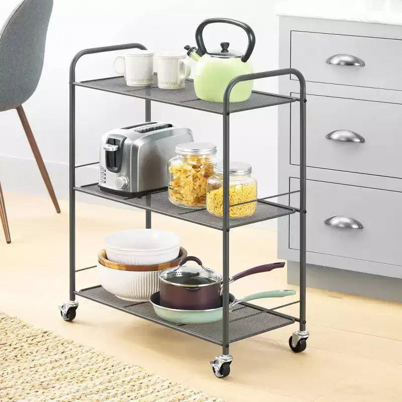Whitmor Rolling 3 Tier Storage Cart 1pc