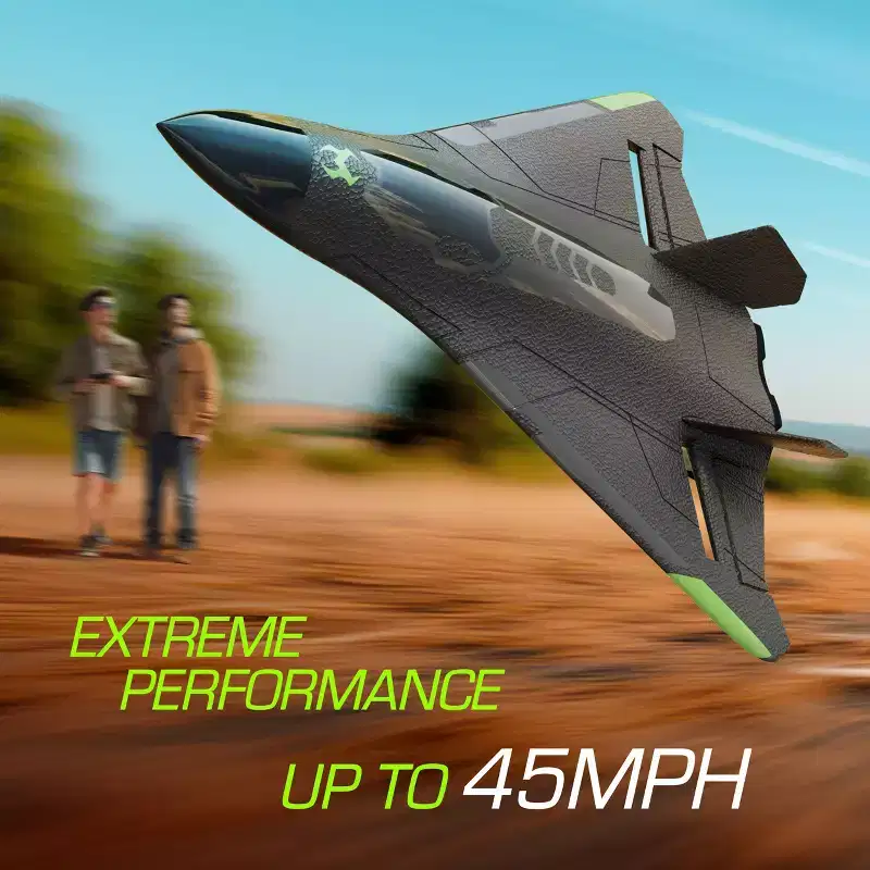 Sky Viper Vector Performance Stunt Jet: Remote Controlled Outdoor Racing Drone for Beginners
