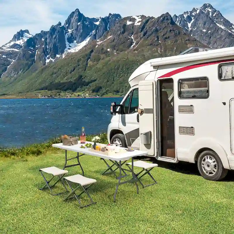 4 - Person 72 Long Folding Picnic Table