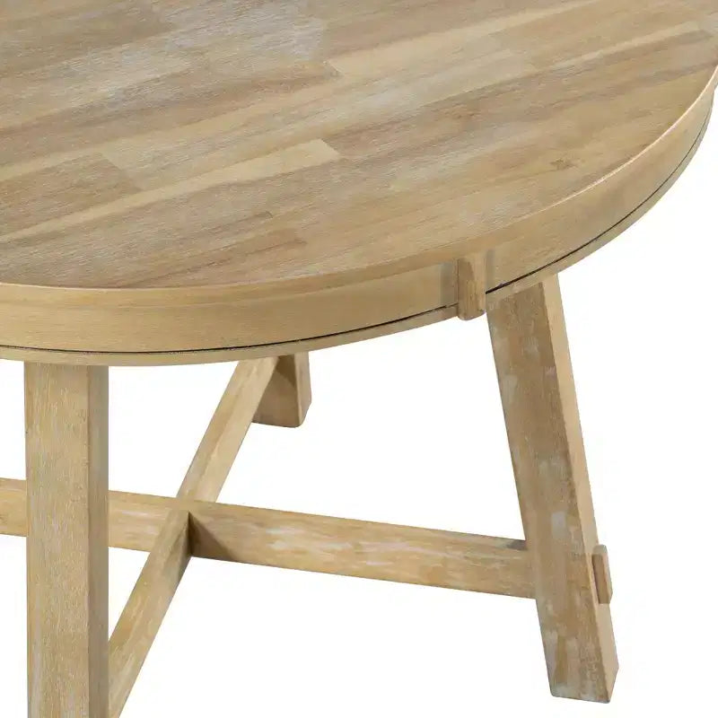 Farmhouse Dining Table with 4-Leg X-Shaped Base and 16