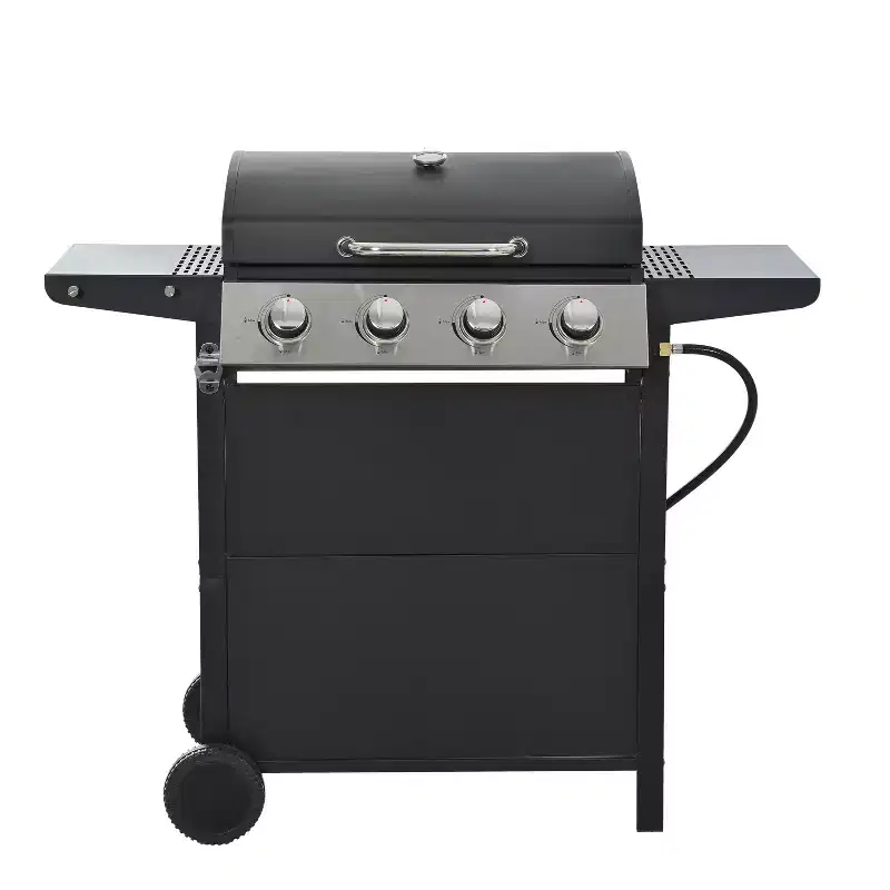 GDFStudio Gabrielle 4 Burner 34,000 BTU Propane Gas Grill with Shelves and Porcelain-enamel Wire Cooking Grates