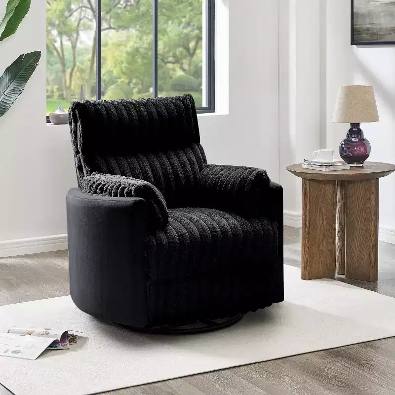 Roundhill Furniture Bocaton Wide Wale Corduroy Upholstery Manual Recliner