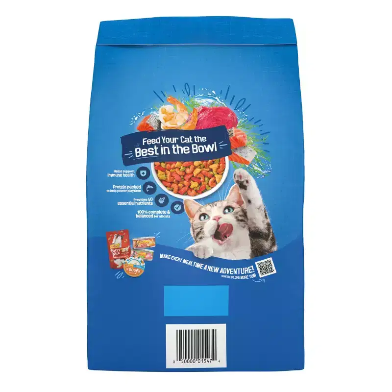 Purina Friskies Seafood Sensations with Flavors of Salmon, Tuna, Shrimp & Seaweed Adult Complete & Balanced Dry Cat Food