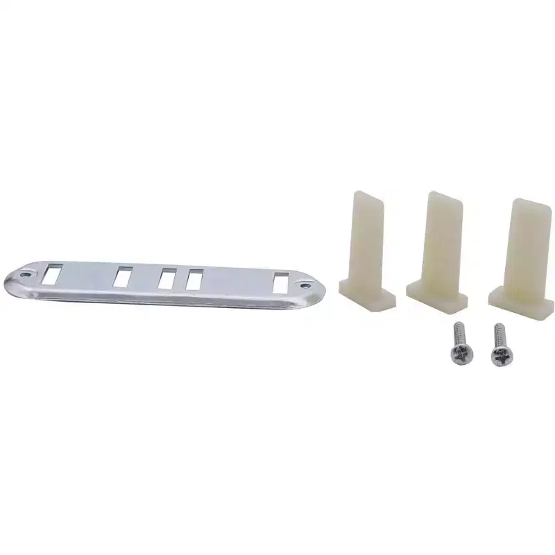 Brixwell 8-330 Gray Wood Closet Door By-Pass Floor Guide
