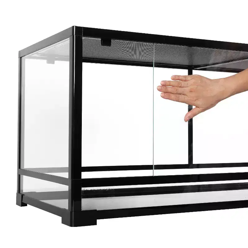 REPTI ZOO 48 x 24 x 24 with Sliding Door, Supporting Used as 2 Separate Habitats Easy Assembly