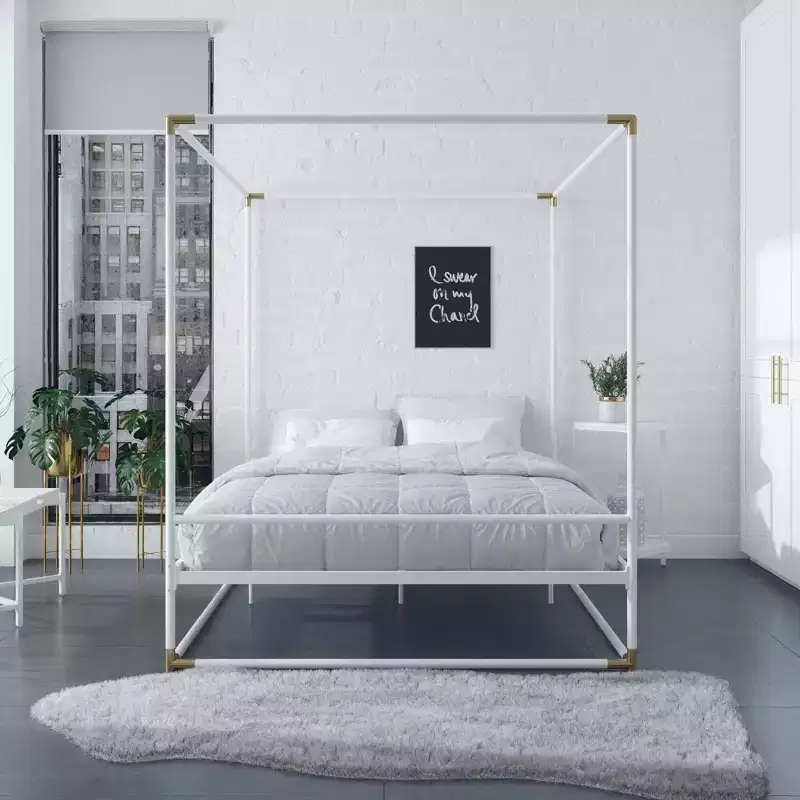CosmoLiving by Cosmopolitan Celeste Canopy Metal Bed