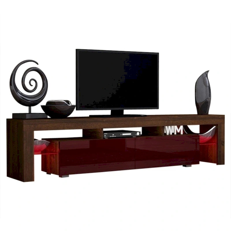200 Modern 79-inch TV Stand with 16 Color LEDs