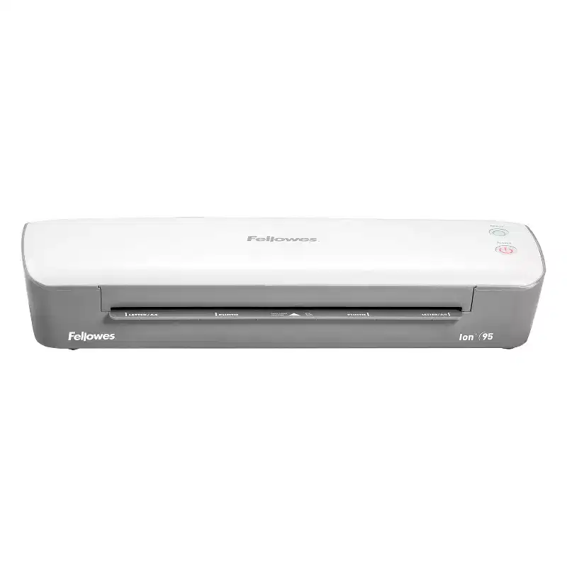 Fellowes Ion 95 Personal Thermal Laminator with Pouch Starter Kit, 9.5 In., Gray/White