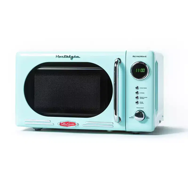 Nostalgia Retro 0.7 Cubic Foot 700-Watt Countertop Microwave Oven