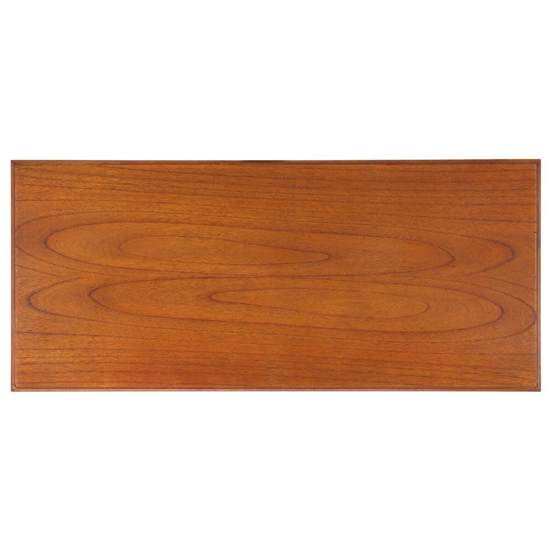 Virginie Coffee Table | Natural Wood Base & Gold Legs | 41x18x16 | Modern Chic