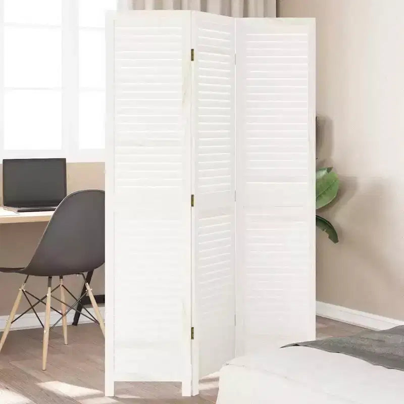 vidaXL Room Divider Privacy Screen Living Room Solid Wood Paulownia