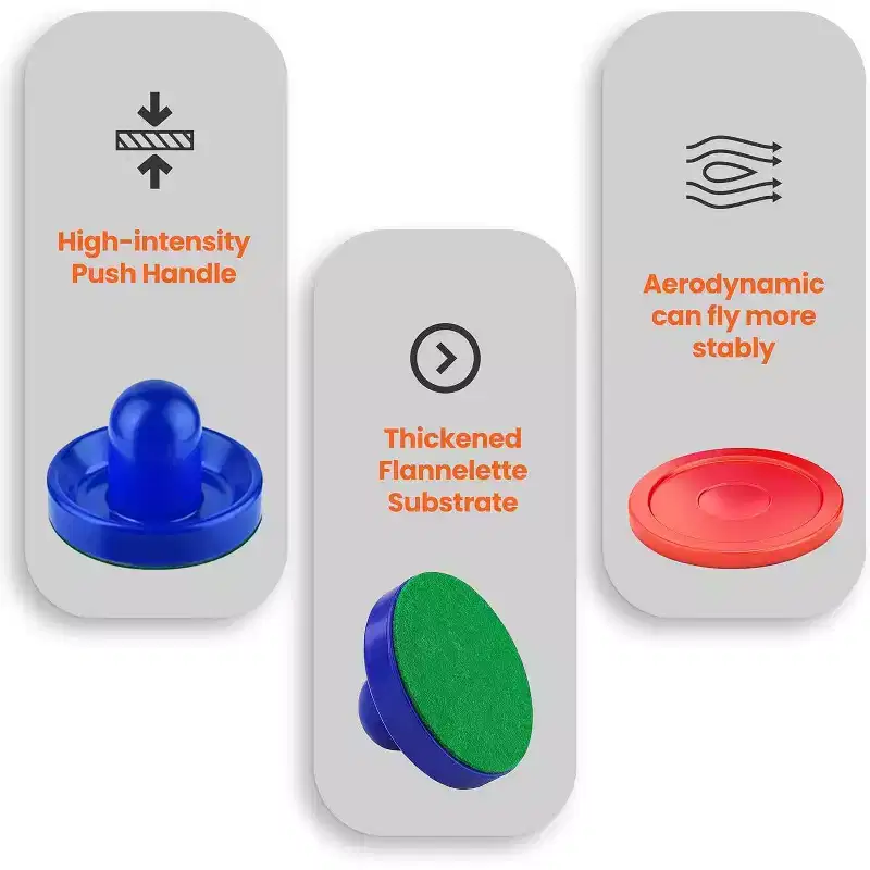 SereneLife Air Hockey Pushers and Puck Set - Suitable Accessories for Game Tables with Protective Paddle Felts - ACCSLARHKY99