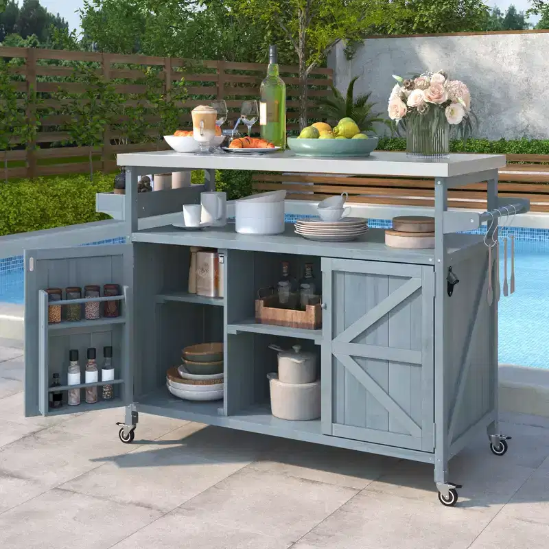 L-Shaped Corner Desk with Storage Shelves, Home Office Computer Desk with Hutch