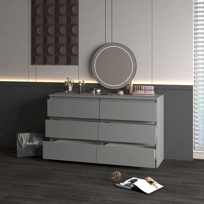 6-Drawer Dresser | Modern Minimalist Chest of Drawers